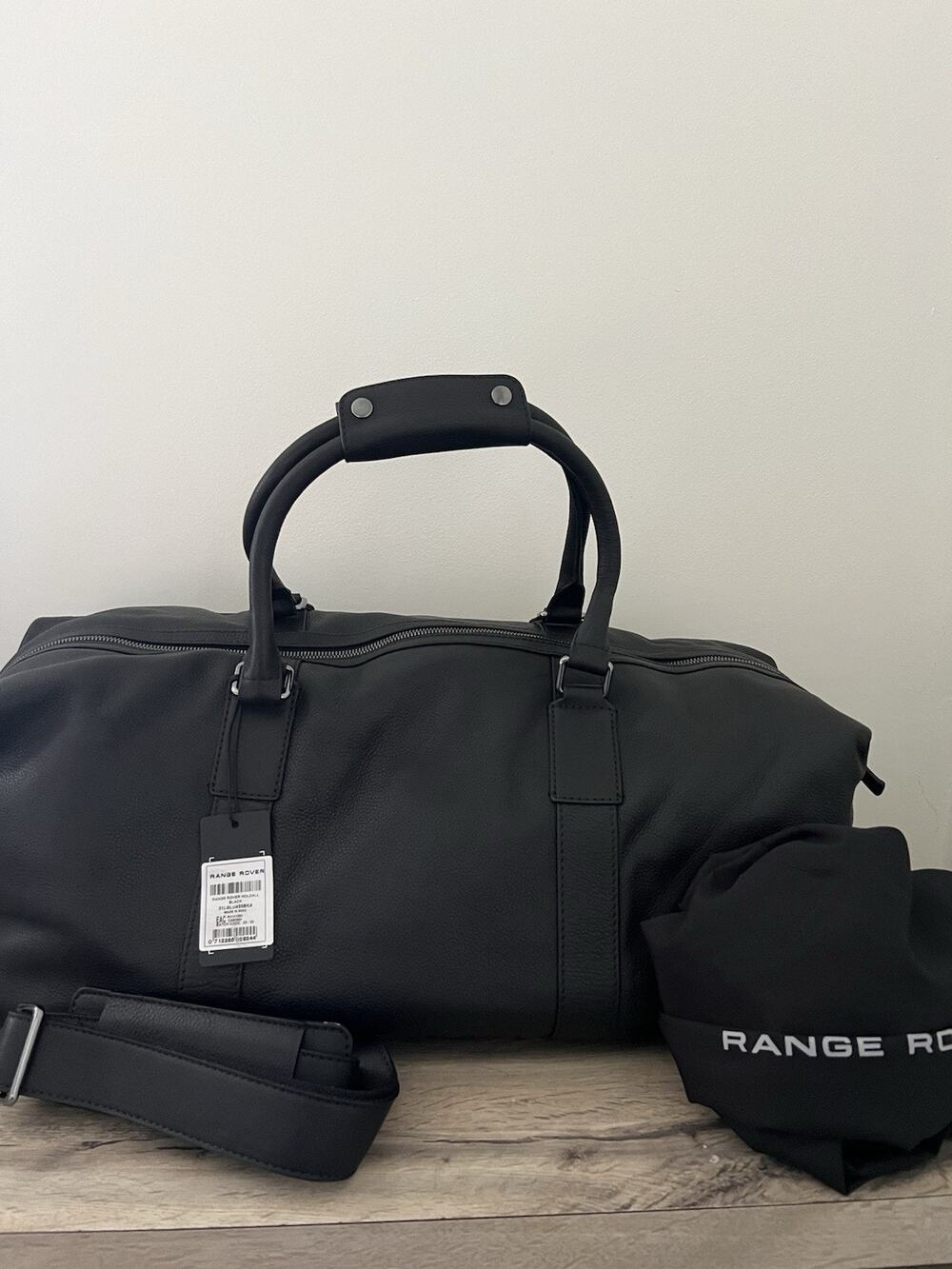 Genuine Land Rover Range Rover Black Weekender Bag Holdall Duffle Bag NWT